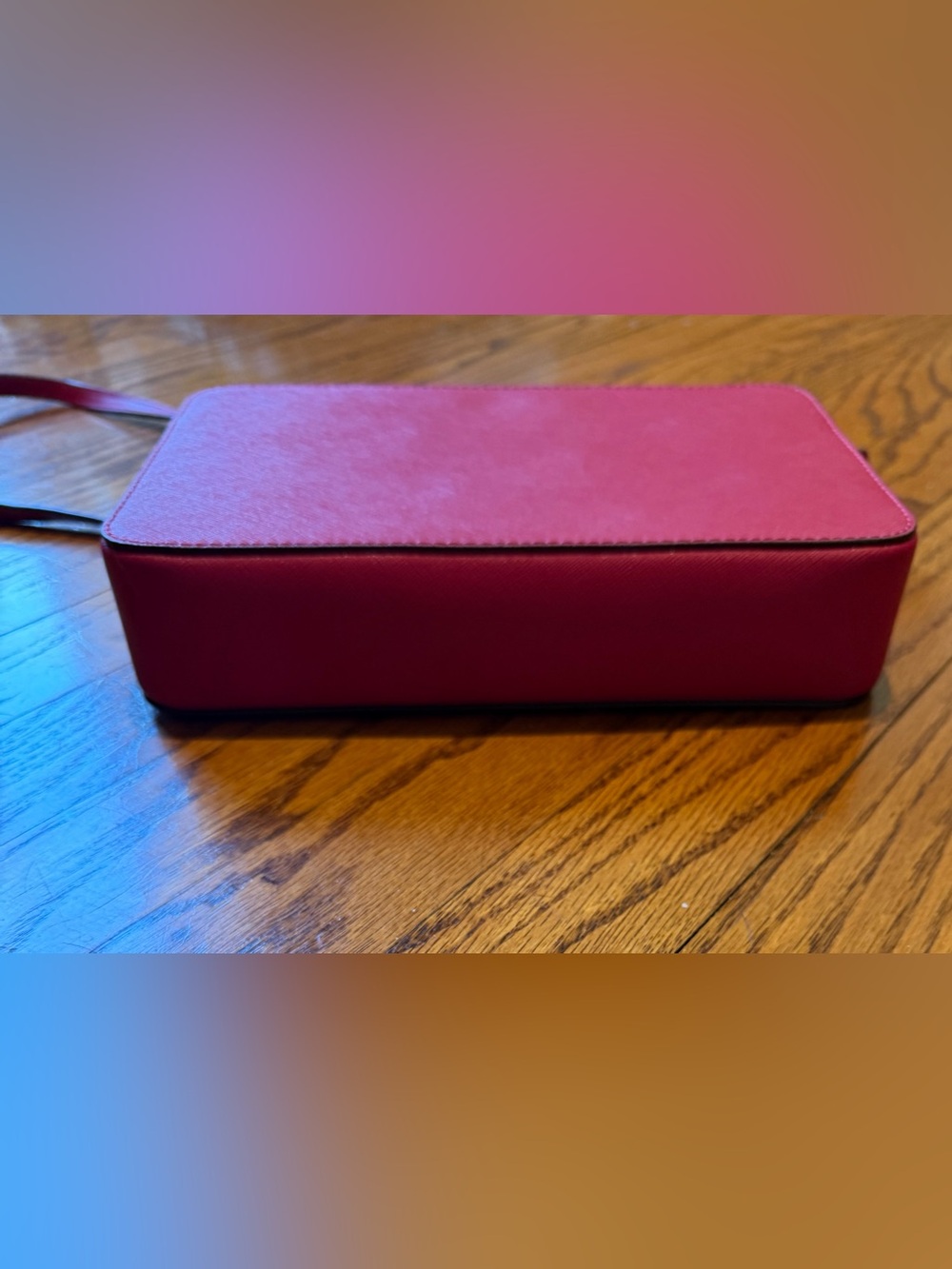 Michael Kors Saffiano Crossbody Bag in Raspberry - NWT - Picture 4 of 12